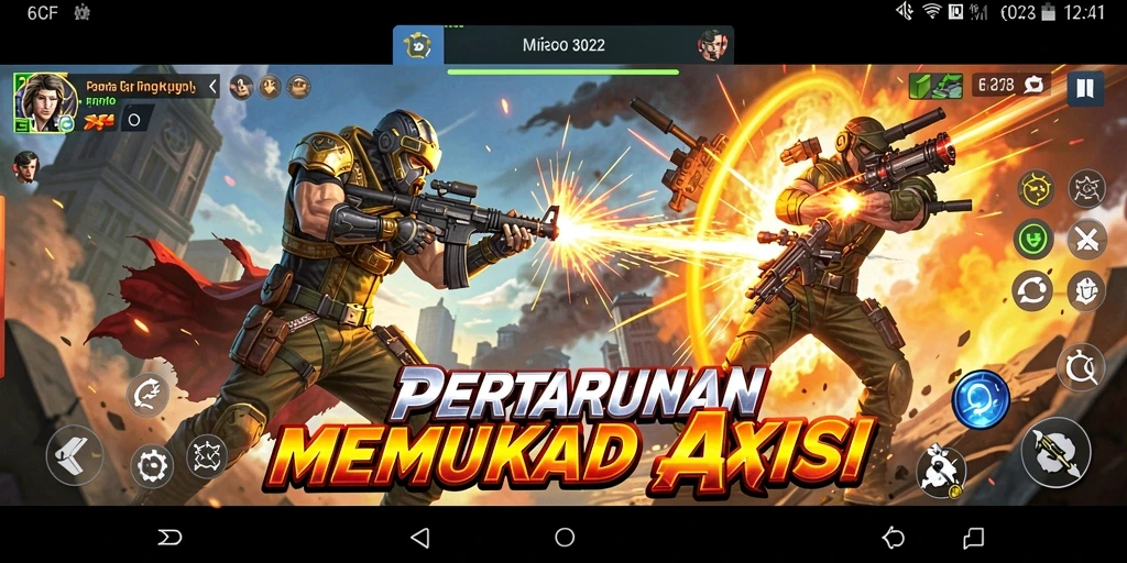 Screenshot utama 6CF menampilkan aksi pertarungan yang mendebarkan.