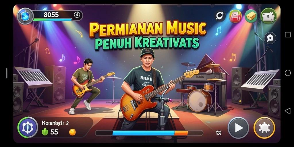 Tampilan gameplay 8055 yang menarik dan interaktif.