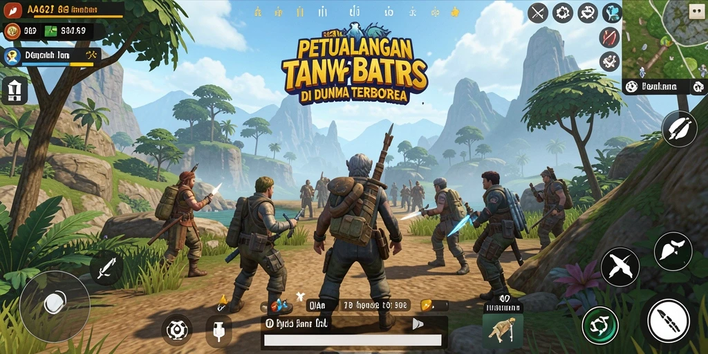 Gameplay seru di dunia Open World AA62 dengan eksplorasi mendalam.