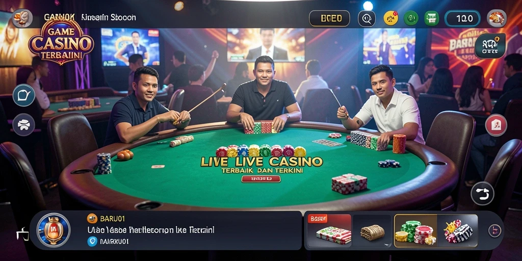 Tampilan menarik dari gameplay Live Casino di BARU01.