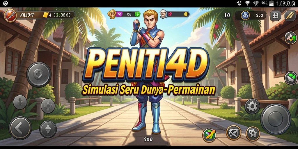 Screenshot gameplay PENITI4D menampilkan aksi seru dalam simulasi.