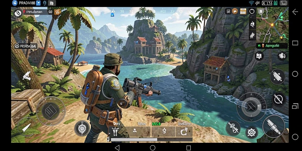 Tampilan gameplay yang menakjubkan di dunia terbuka PRADA188.