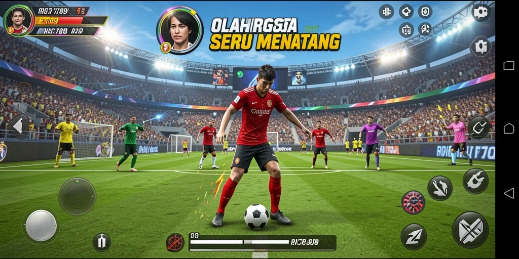Gameplay seru dalam kompetisi olahraga yang menantang.