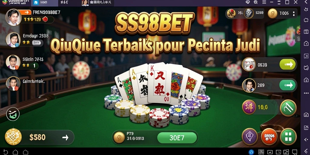 Tampilan gameplay QiuQiu di SS88BET yang memikat.