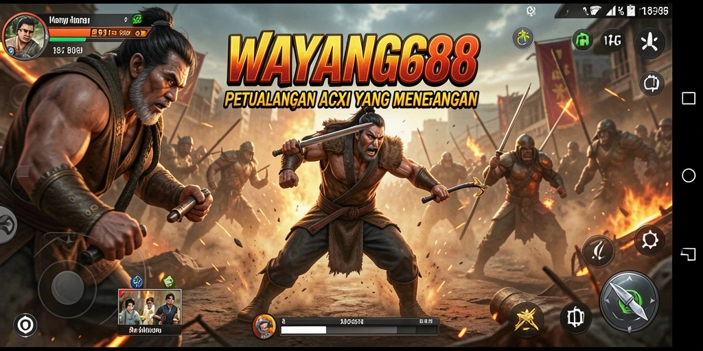 Tangkapan layar WAYANG88 menampilkan aksi pertarungan yang mendebarkan dan karakter ikonik.